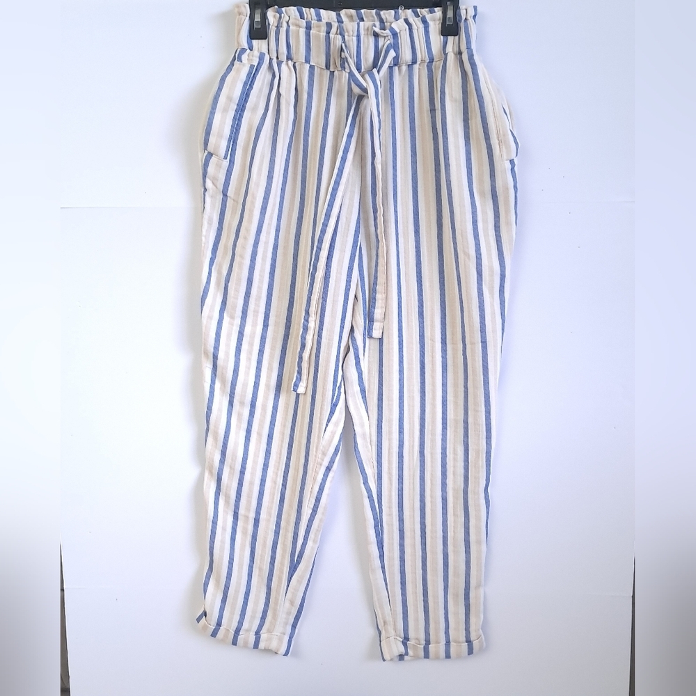 Women’s So goods for Life Size M High Rise Tapered Pants Elastic Waist Cotton